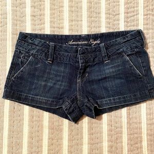 American eagle blue jean shorts